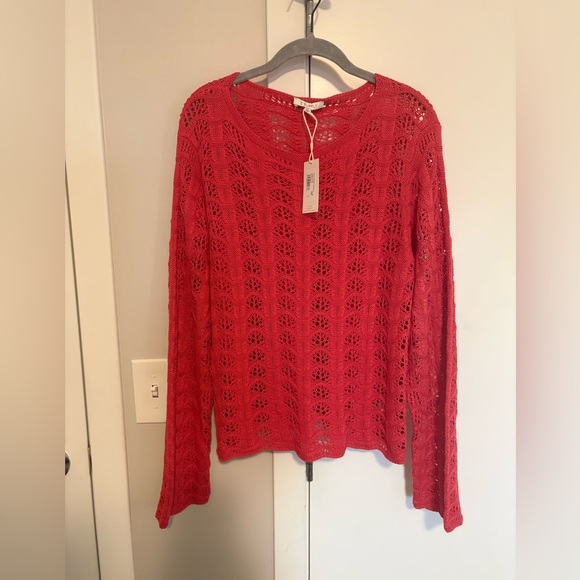 Z Supply Tops - Z Supply Azura Crochet Sweater Women’s Size Large NWT